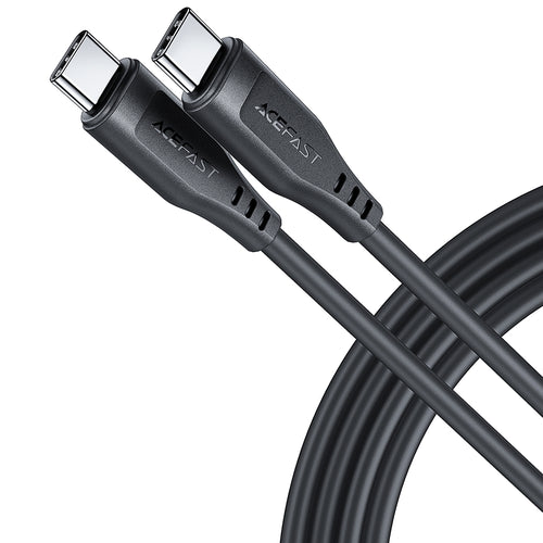 Cablu Acefast de date (C3-03), Type-C to Type-C, 60W, 3A, 480Mb/s, Incarcare rapida, 1.2m, negru