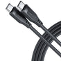 Cablu Acefast de date (C3-03), Type-C to Type-C, 60W, 3A, 480Mb/s, Incarcare rapida, 1.2m, negru