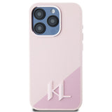 Husa pentru iPhone 15 Pro, Karl Lagerfeld Silicone MagSafe (KLHMP15LSCMKMPCP), roz