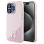 Husa pentru iPhone 15 Pro, Karl Lagerfeld Silicone MagSafe (KLHMP15LSCMKMPCP), roz