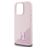 Husa pentru iPhone 15 Pro, Karl Lagerfeld Silicone MagSafe (KLHMP15LSCMKMPCP), roz