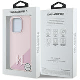 Husa pentru iPhone 15 Pro, Karl Lagerfeld Silicone MagSafe (KLHMP15LSCMKMPCP), roz