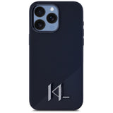 Husa pentru iPhone 15 Pro, Karl Lagerfeld Silicone MagSafe (KLHMP15LSCMKMPCK), negru
