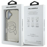 Husa pentru iPhone 16, Karl Lagerfeld IML Rhinestones (KLHCP16SHKHDCELK), negru