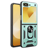 Husa pentru Samsung Galaxy Z Flip6, Techsuit CamShield Series, albastru