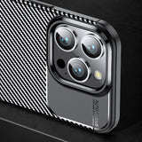 Husa pentru OnePlus 13R, Techsuit CarbonFiber, negru