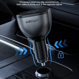 Incarcator auto Acefast (B14), 2x USB-C, USB, 165W, Incarcare rapida, Intelligent Temperature Control, negru