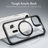 Husa pentru iPhone 13, ESR Classic Hybrid HaloLock, negru;transparenta