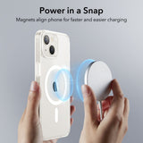 Husa pentru iPhone 13, ESR Classic Hybrid HaloLock, negru;transparenta