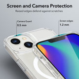 Husa pentru iPhone 13, ESR Classic Hybrid HaloLock, negru;transparenta