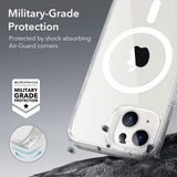 Husa pentru iPhone 13, ESR Classic Hybrid HaloLock, negru;transparenta