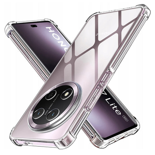 Husa pentru Honor X9c, Techsuit Shockproof Clear Silicone, transparenta