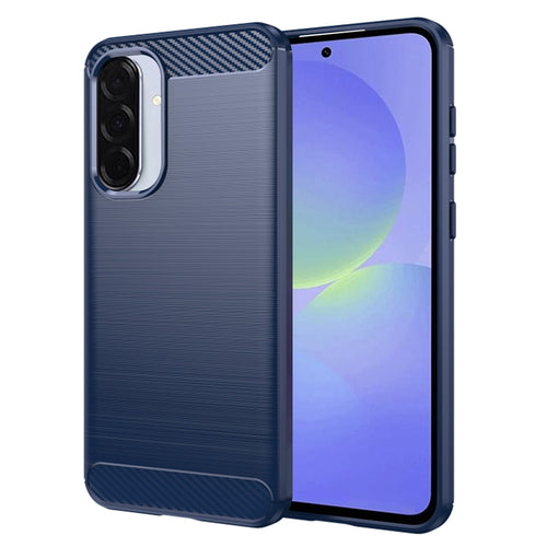 Husa pentru Samsung Galaxy A36 5G, Techsuit Carbon Silicone, albastru