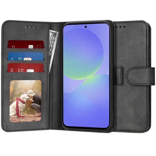 Husa pentru Samsung Galaxy A36 5G, Techsuit Diary Book, negru