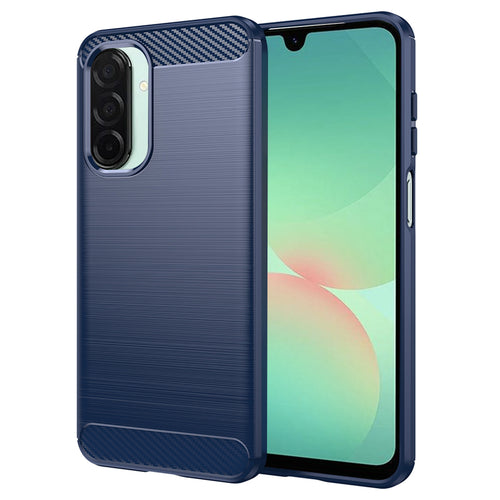 Husa pentru Samsung Galaxy A26 5G, Techsuit Carbon Silicone, albastru
