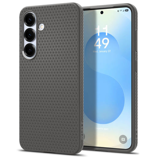 Husa pentru Samsung Galaxy S25 Plus, Spigen Liquid Air (ACS08980), cenusiu