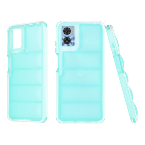 Husa pentru Motorola Moto E22, Techsuit Wave Shield, turcoaz