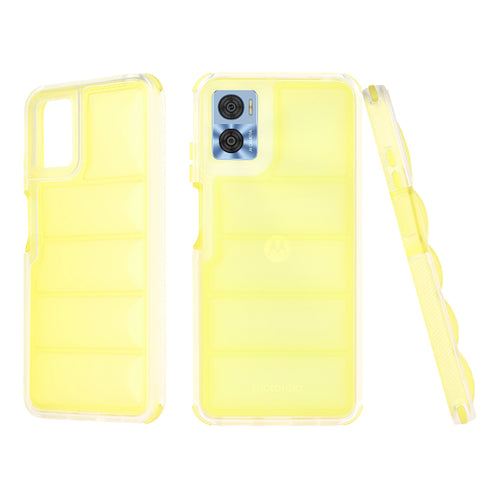 Husa pentru Motorola Moto E22, Techsuit Wave Shield, galben