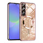 Husa pentru Samsung Galaxy A36 5G, Techsuit Lux Glitter MagSafe, roz auriu