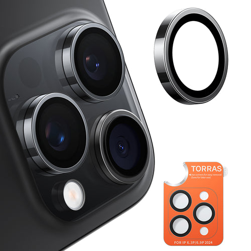 Folie de protectie pentru iPhone 16 Pro, Torras Lensguard Camera Protector