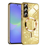 Husa pentru Samsung Galaxy A36 5G, Techsuit Lux Glitter MagSafe, argintiu