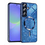 Husa pentru Samsung Galaxy A36 5G, Techsuit Lux Glitter MagSafe, albastru