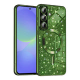 Husa pentru Samsung Galaxy A36 5G, Techsuit Lux Glitter MagSafe, albastru