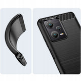 Husa pentru Xiaomi Redmi Note 12 5G, Techsuit Carbon Silicone, albastru