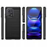 Husa pentru Xiaomi Redmi Note 12 5G, Techsuit Carbon Silicone, albastru