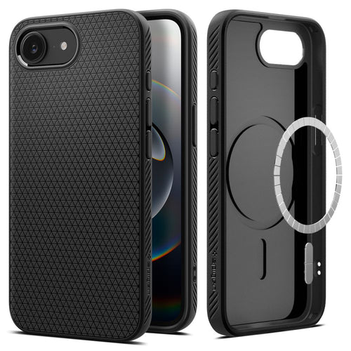 Husa pentru iPhone 16e, Spigen Liquid Air MagSafe (ACS09151), negru