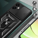 Husa pentru Samsung Galaxy S25 Edge, Techsuit CamShield Series, roz