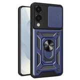 Husa pentru Samsung Galaxy S25 Edge, Techsuit CamShield Series, albastru