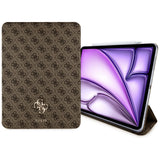 Husa tableta pentru iPad Air 13 (2024), Guess Magnetic 4G Big Logo (GUFC13RM24PS4SGW), maro