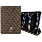 Husa tableta pentru iPad Pro 11 (2024), Guess Magnetic 4G Big Logo (GUFC11PM24PS4SGW), maro