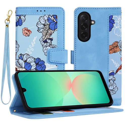 Husa pentru Samsung Galaxy A26 5G, Techsuit FlipCraft, bleu