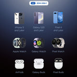 Incarcator retea Spigen Essential EE201EU (ACH08701), Type-C, GaN, Incarcare rapida, PD20W, Quantum Boost, alb