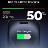 Incarcator retea Spigen Essential EE201EU (ACH08701), Type-C, GaN, Incarcare rapida, PD20W, Quantum Boost, alb