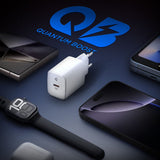 Incarcator retea Spigen Essential EE201EU (ACH08701), Type-C, GaN, Incarcare rapida, PD20W, Quantum Boost, alb
