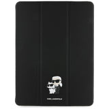 Husa tableta pentru iPad Air 13 (2024), Karl Lagerfeld Saffiano Magnetic Karl &Choupette (KLFC13RM24SAKCK), negru