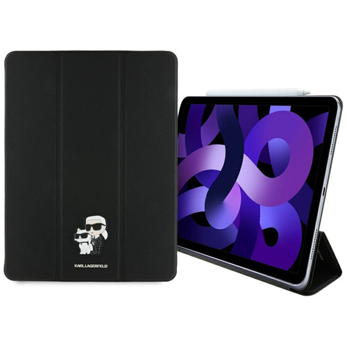 Husa tableta pentru iPad Air 13 (2024), Karl Lagerfeld Saffiano Magnetic Karl &Choupette (KLFC13RM24SAKCK), negru