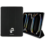 Husa tableta pentru iPad Pro 13 (2024), Karl Lagerfeld Saffiano Magnetic Karl &Choupette (KLFC13PM24SAKCK), negru