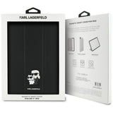 Husa tableta pentru iPad Air 11 (2024), Karl Lagerfeld Saffiano Magnetic Karl &Choupette (KLFC11RM24SAKCK), negru