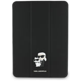 Husa tableta pentru iPad Air 11 (2024), Karl Lagerfeld Saffiano Magnetic Karl &Choupette (KLFC11RM24SAKCK), negru