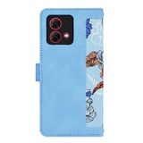 Husa pentru Motorola Moto G84, Techsuit FlipCraft, bleu
