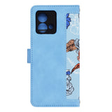 Husa pentru Motorola Moto G84, Techsuit FlipCraft, bleu