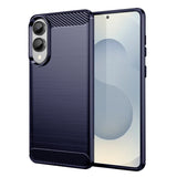 Husa pentru Samsung Galaxy S25 Edge, Techsuit Carbon Silicone, albastru