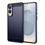 Husa pentru Samsung Galaxy S25 Edge, Techsuit Carbon Silicone, albastru
