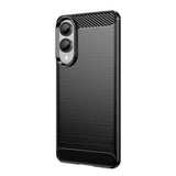 Husa pentru Samsung Galaxy S25 Edge, Techsuit Carbon Silicone, albastru