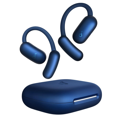 Casti wireless Anker SoundCore AeroFit 2 (A3874G31), pentru Sport, cu Microphone, Bluetooth, Rezistent la apa, Hi-Res, albastru