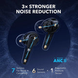 Casti wireless Anker SoundCore Liberty 4 Pro NC (A3954GF1), Bluetooth 5.3, ANC, Hi-Res Sound, LDAC, TWS, negru